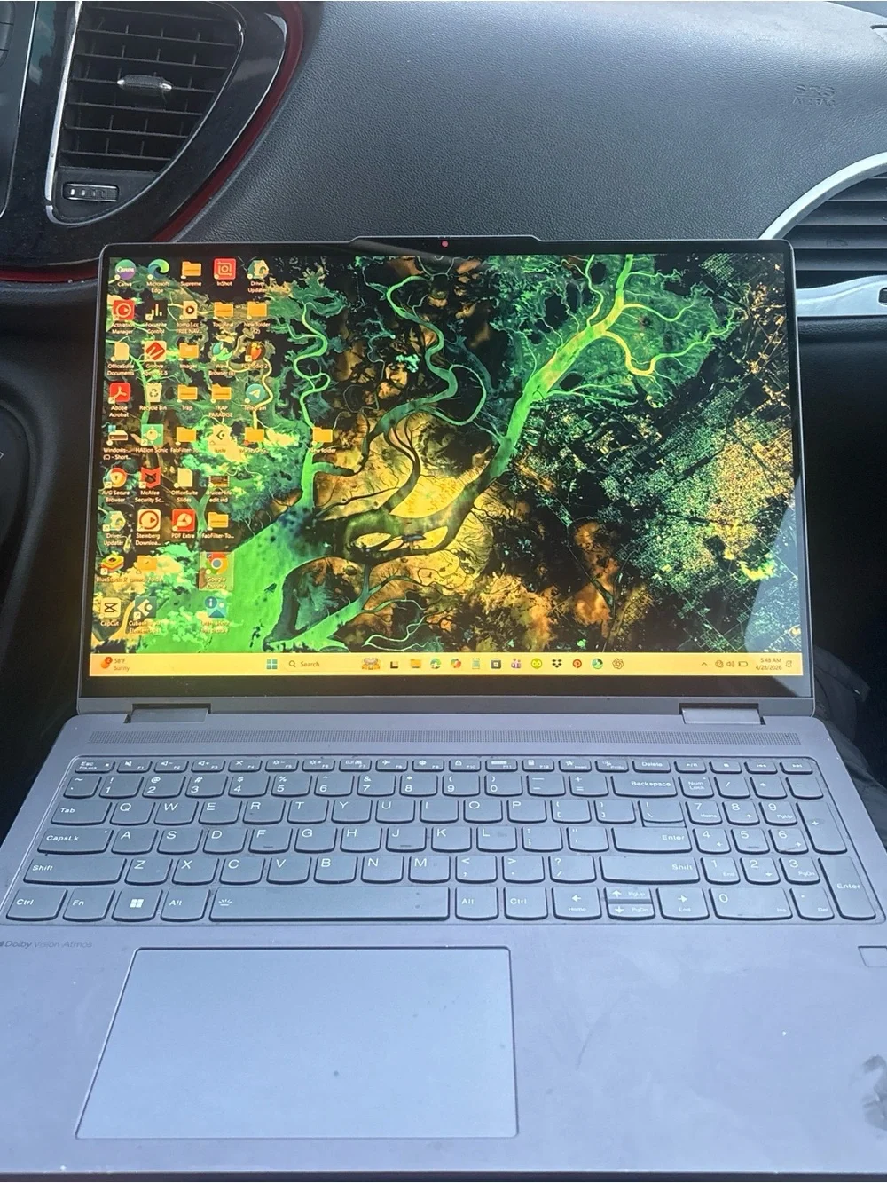 Lenovo laptop shown